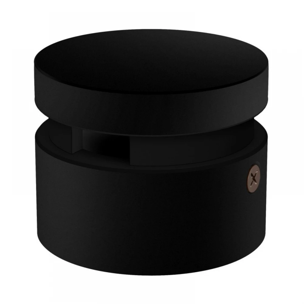 Ξύλινο Εξάρτημα Τερματικό Στρόγγυλο DIY για Καλώδιο Γιρλάντας Μαύρο - Σειρά Filé - Creative Cables