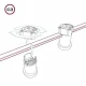 Πλακέ Υφασμάτινο Καλώδιο για Γιρλάντα Creative Cables - Χάλκινο-Μαύρο CZ22