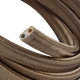 Πλακέ Υφασμάτινο Καλώδιο για Γιρλάντα Creative Cables - Σαμπανιζέ CM27