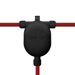 EIVA-3, τρίτης κατηγορίας τρίοδος για εξωτερική χρήση IP65 με αρσενικό φίς - Μαύρο - Creative Cables