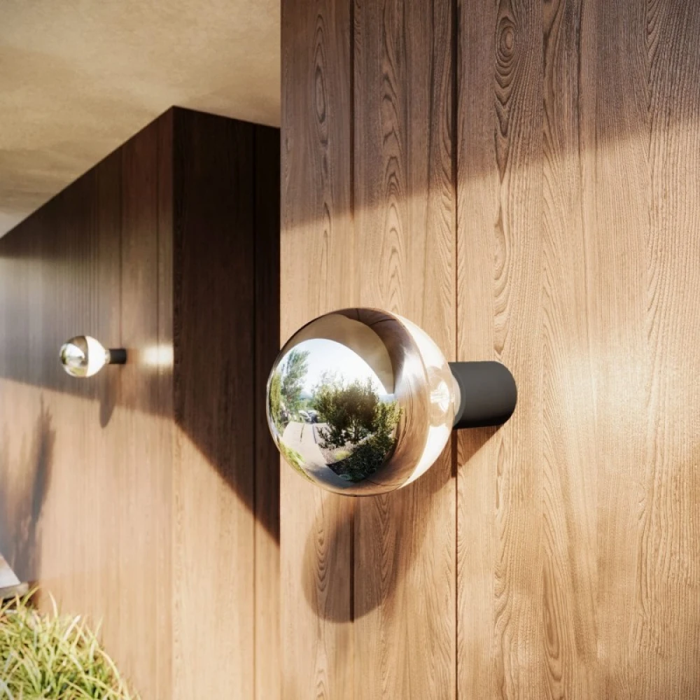 Φωτιστικό Τοίχου ή Οροφής με λάμπα καθρέπτου - IP44 Στεγανό - Μαύρο - Creative Cables