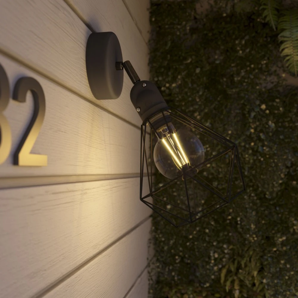 Φωτιστικό Τοίχου Fermaluce EIVA Κινητό με Κλουβί Διαμάντι - Creative Cables