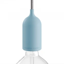 Στεγανό Γαλάζιο Ντουί EIVA PASTEL, E27 Με Κάλυμμα Σιλικόνης για Εξωτερικό Χώρο - Το Πρώτο IP65 Ντουί Παγκοσμίως - Creative Cables