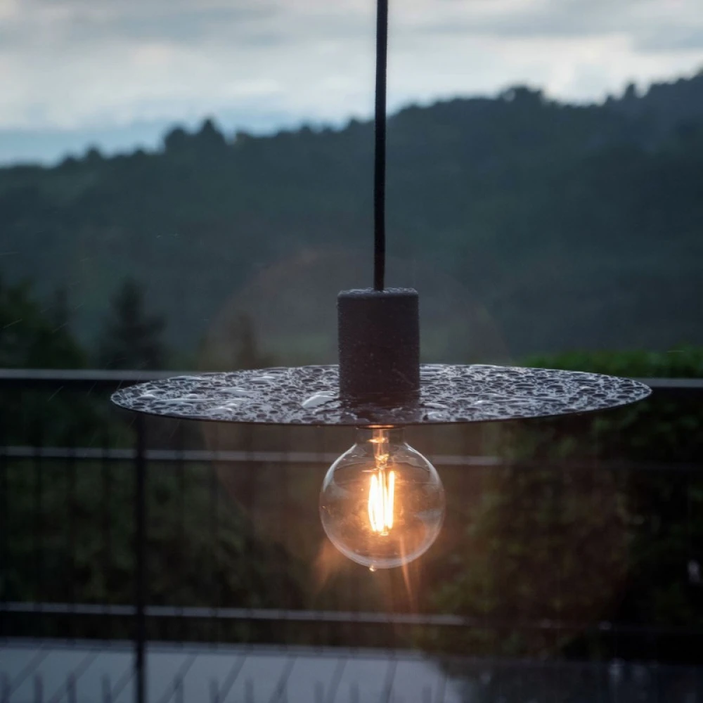 Στεγανό Γραφίτη Ντουί EIVA ELEGANT για Καπέλο Φωτιστικού, E27 με Κάλυμμα Σιλικόνης για Εξωτερικό Χώρο - Το Πρώτο IP65 Ντουί Παγκοσμίως - Creative Cables