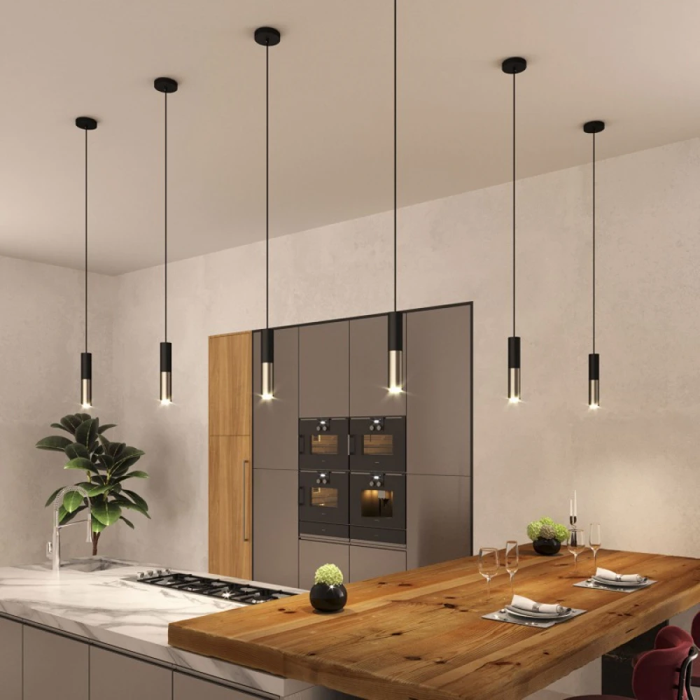 Σωληνωτό Φωτιστικό Σποτ Μεταλλικό Tub-E14 διπλό Μαύρο - Νίκελ ΜΑΤ - Creative Cables