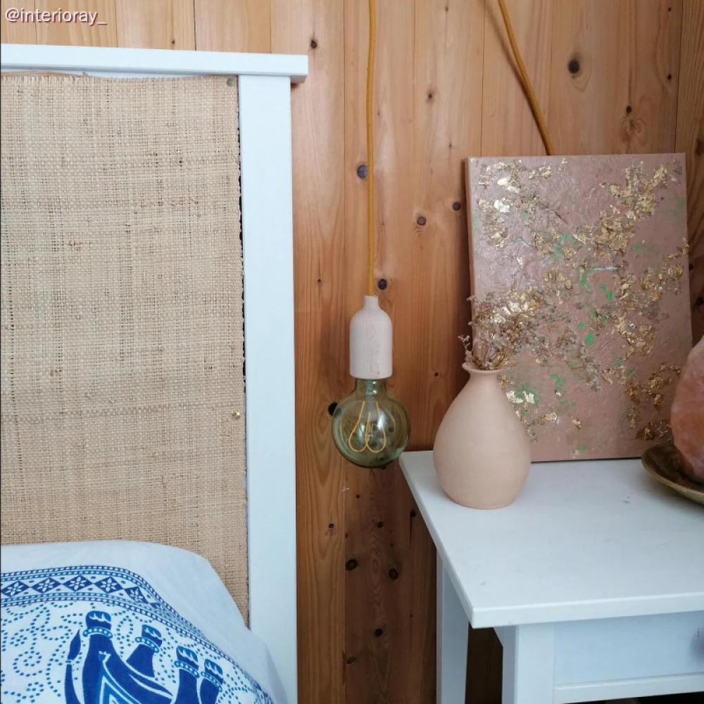 Ντουί Ξύλινο Ε27, με Εσωτερικό Στήριγμα Καλωδίου Neutral - Creative Cables