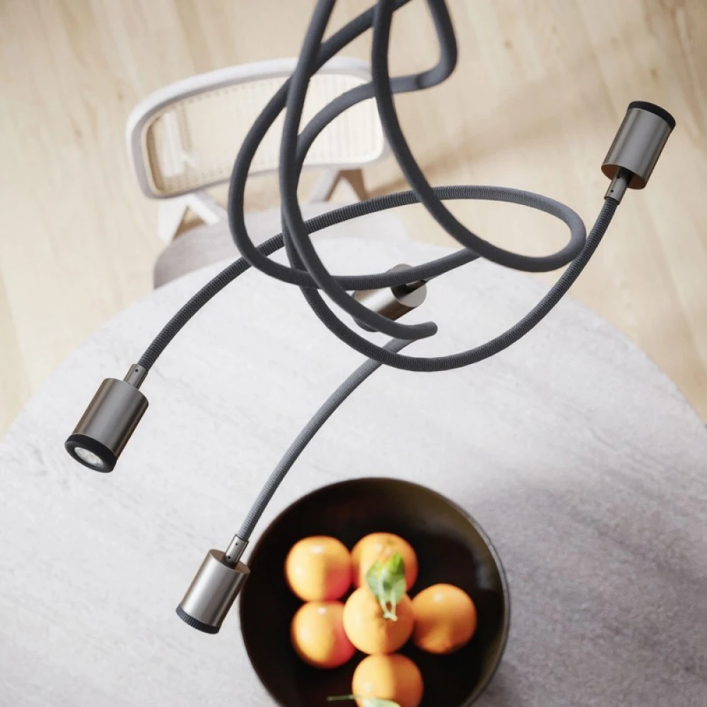 LED Σποτ Mini GU1d0 Νίκελ ΜΑΤ - Creative Cables