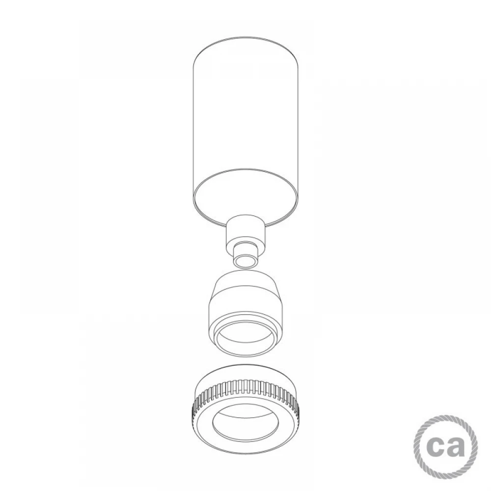 LED Σποτ Mini GU1d0 Χάλκινο Αντικέ - Creative Cables