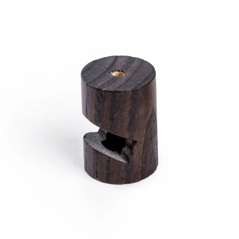 Στήριγμα Καλωδίου Ξύλινο "V" Για Οροφή ή Τοίχο Για Όλα Τα Υφασμάτινα Καλώδια, Wenge Εφέ - Creative Cables