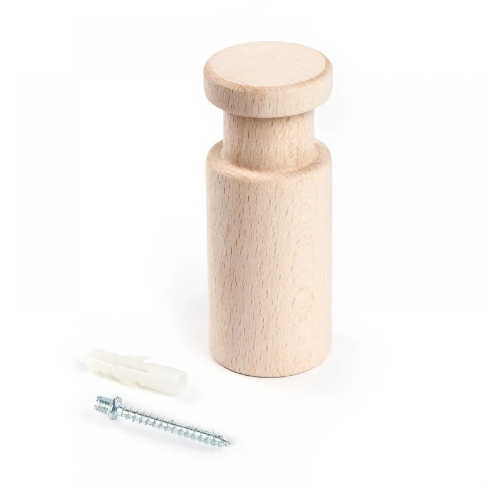 Στήριγμα Τοίχου Rolé Ξύλινο Φυσικό, για Υφασμάτινο Καλώδιο - Creative Cables