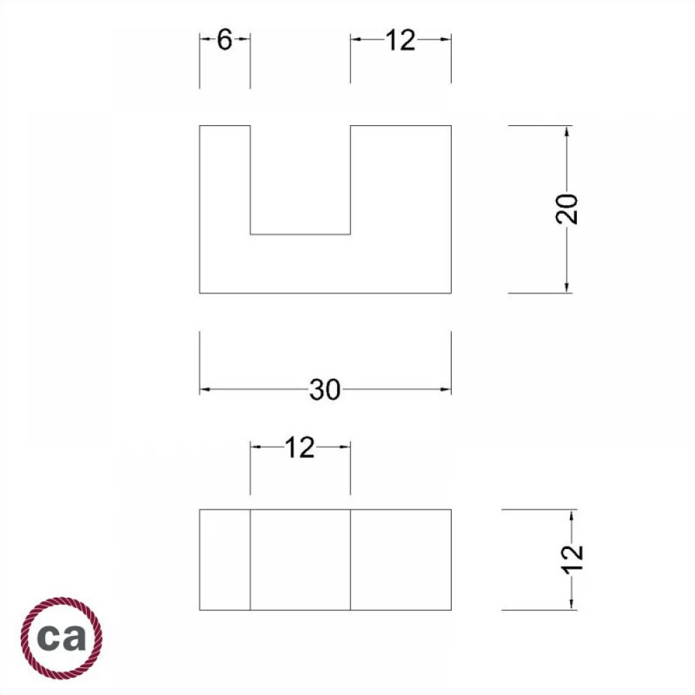 Ξύλινα Πόδια Στήριξης, Βάση για Επιτραπέζια Φωτιστικά - Χρώμα Λευκό - Creative Cables