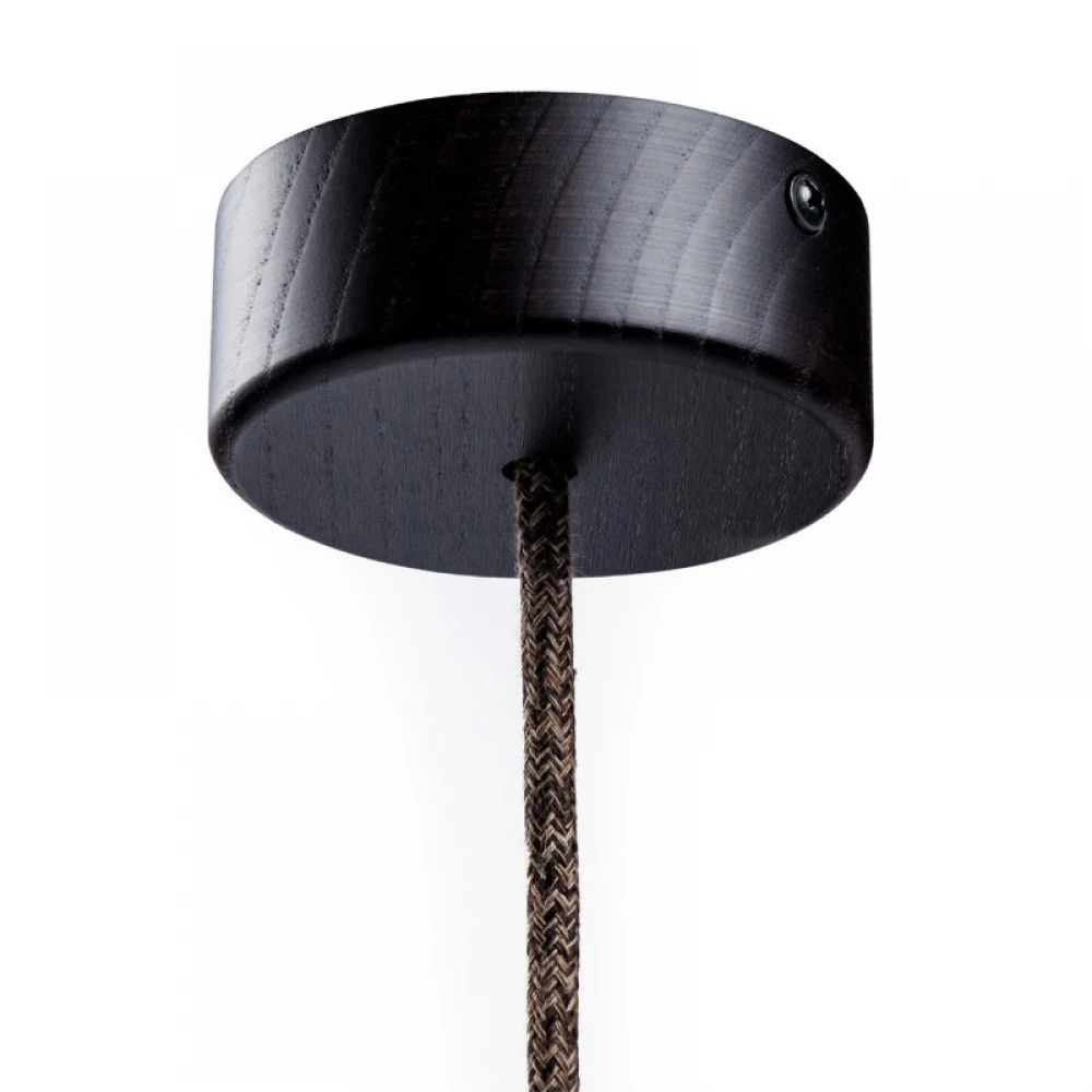 Ροζέτα Φωτιστικού Ξύλινη Mini με μία Τρύπα για Υφασμάτινο Καλώδιο, Wenge Εφέ - Creative Cables