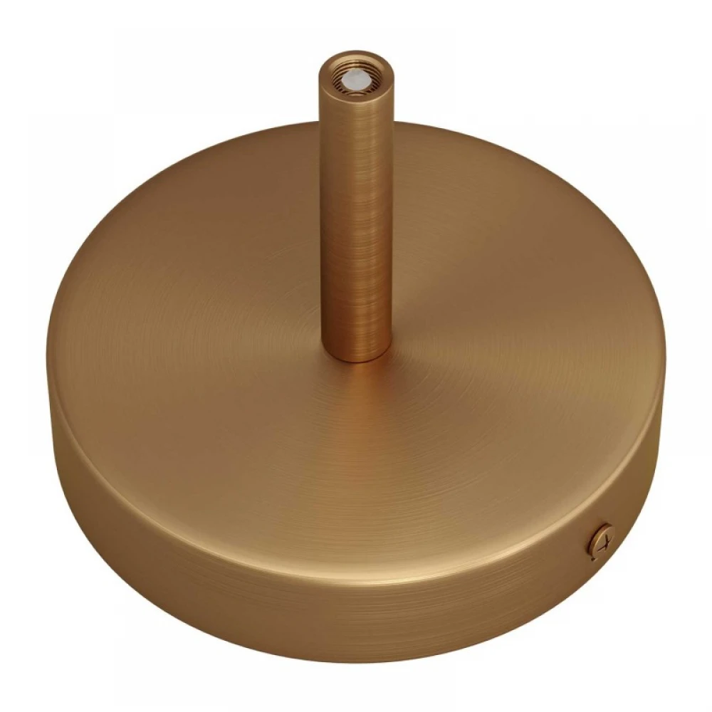 Ροζέτα Φωτιστικού Μεταλλική πλακέ με στήριγμα καλωδίου 7cm - Μπρονζέ - Creative Cables