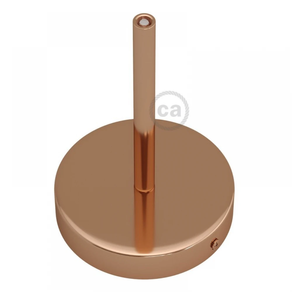 Ροζέτα Φωτιστικού Μεταλλική πλακέ με στήριγμα καλωδίου 15cm - Χάλκινο - Creative Cables