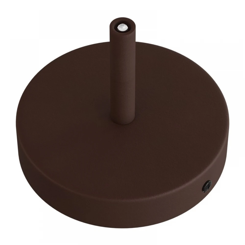 Ροζέτα Φωτιστικού Μεταλλική πλακέ με στήριγμα καλωδίου 7cm - Βαμμένη σκουριά - Creative Cables