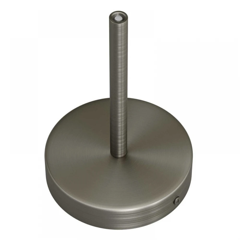 Ροζέτα Φωτιστικού Μεταλλική πλακέ με στήριγμα καλωδίου 15cm - Νίκελ ΜΑΤ - Creative Cables