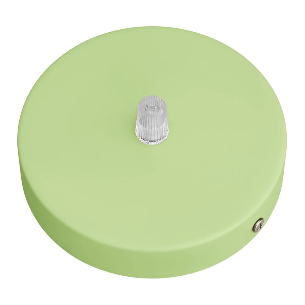 Ροζέτα Φωτιστικού Μεταλλική πλακέ με στήριγμα καλωδίου - Απαλό Πράσινο - Creative Cables