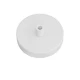 Ροζέτα Φωτιστικού Μεταλλική Mini 8,3cm με 1 τρύπα και στήριγμα καλωδίου Πλακέ, Λευκή Ματ Creative Cables