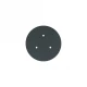 Ροζέτα Rose-One 200mm Στρογγυλή με 3 τρύπες στη σειρά και 4 πλαϊνές τρύπες - Ανθρακί - Creative Cables