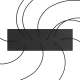Ορθογώνια Μπάρα Ροζέτα XXL Rose-One με 10 τρύπες, 675 x 225 mm - Μαύρο ΜΑΤ Dibond - Creative Cables