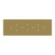Ορθογώνια Μπάρα Ροζέτα XXL Rose-One με 10 τρύπες, 675 x 225 mm - Χρυσό ΜΑΤ Dibond - Creative Cables