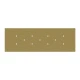 Ορθογώνια Μπάρα Ροζέτα XXL Rose-One με 11 τρύπες, 675 x 225 mm - Χρυσό ΜΑΤ Dibond - Creative Cables