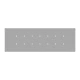 Ορθογώνια Μπάρα Ροζέτα XXL Rose-One με 14 τρύπες, 675 x 225 mm - Νίκελ ΜΑΤ Dibond - Creative Cables