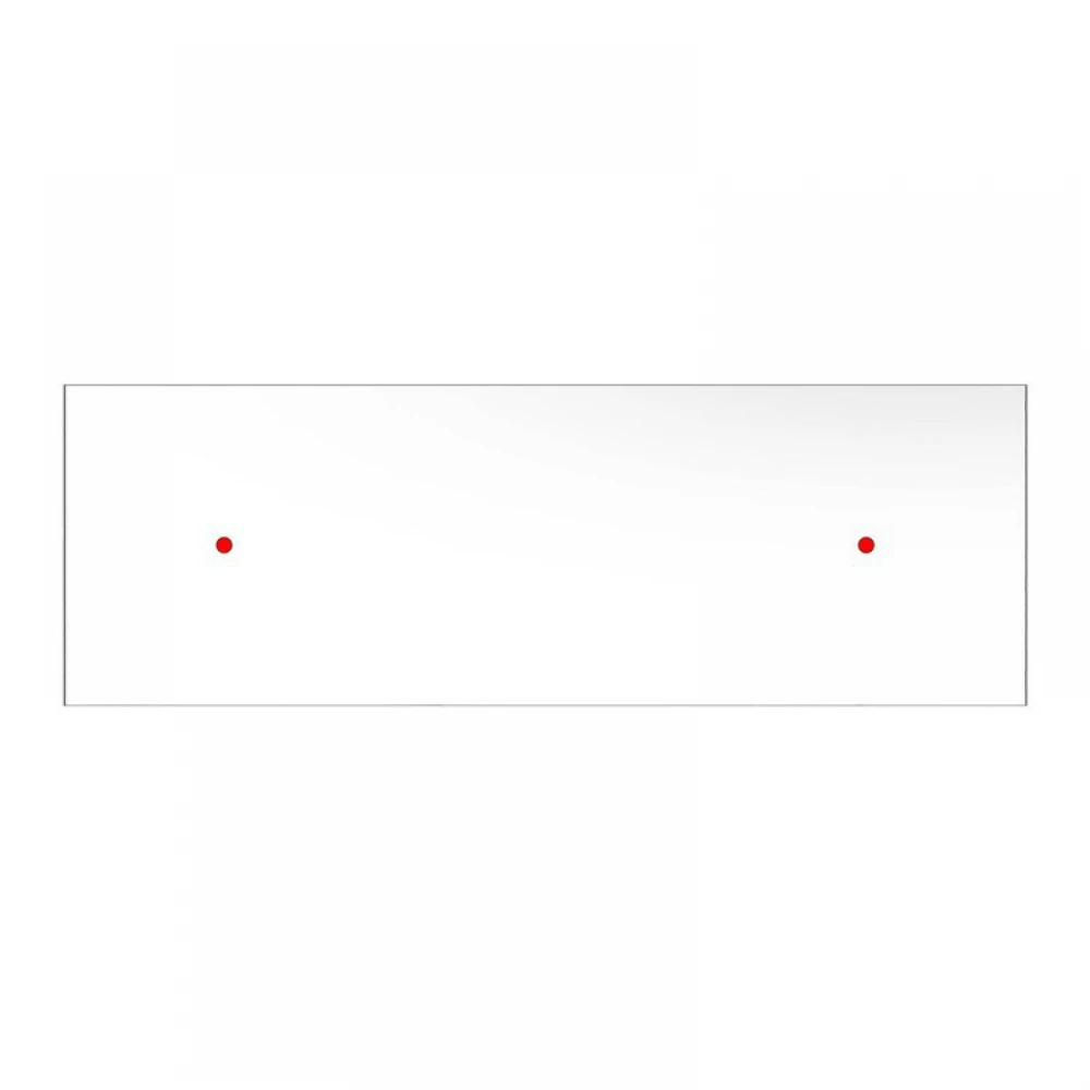 Ορθογώνια Μπάρα Ροζέτα XXL Rose-One με 2 τρύπες, 675 x 225 mm - Χρυσό ΜΑΤ Dibond - Creative Cables