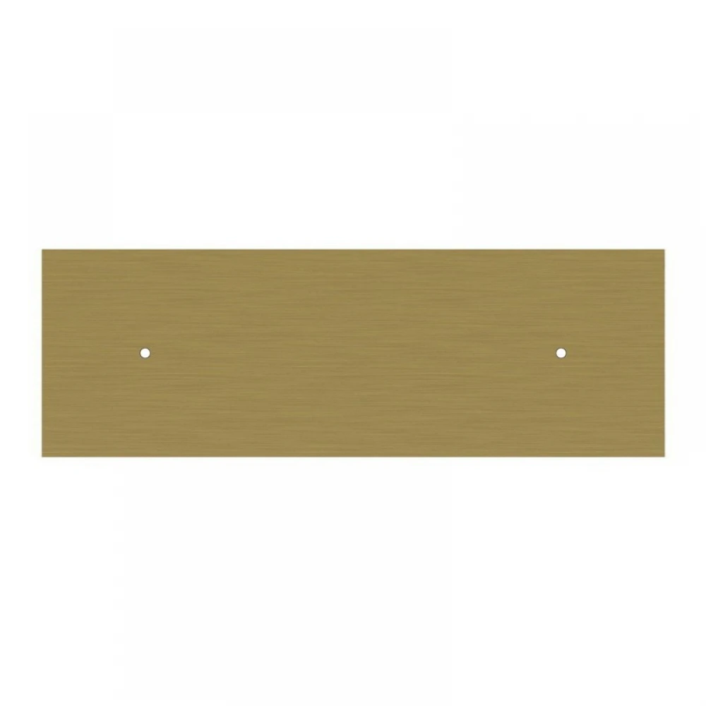 Ορθογώνια Μπάρα Ροζέτα XXL Rose-One με 2 τρύπες, 675 x 225 mm - Χρυσό ΜΑΤ Dibond - Creative Cables