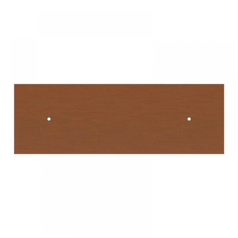 Ορθογώνια Μπάρα Ροζέτα XXL Rose-One με 2 τρύπες, 675 x 225 mm - Χάλκινο ΜΑΤ Dibond - Creative Cables