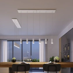 Ορθογώνια Μπάρα Ροζέτα XXL Rose-One με 3 τρύπες, 675 x 225 mm - Λευκό ΜΑΤ Dibond - Creative Cables