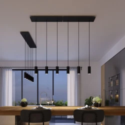 Ορθογώνια Μπάρα Ροζέτα XXL Rose-One με 3 τρύπες, 675 x 225 mm - Μαύρο ΜΑΤ Dibond - Creative Cables