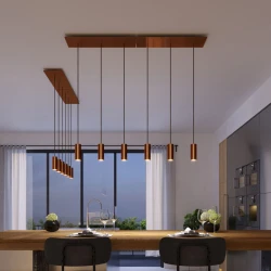 Ορθογώνια Μπάρα Ροζέτα XXL Rose-One με 3 τρύπες, 675 x 225 mm - Χάλκινο ΜΑΤ Dibond - Creative Cables