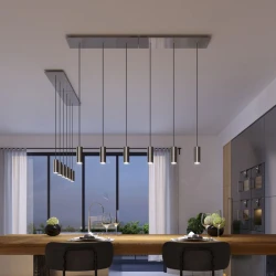 Ορθογώνια Μπάρα Ροζέτα XXL Rose-One με 3 τρύπες, 675 x 225 mm - Νίκελ ΜΑΤ Dibond - Creative Cables