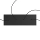 Ορθογώνια Μπάρα Ροζέτα XXL Rose-One με 4 τρύπες, 675 x 225 mm - Μαύρο ΜΑΤ Dibond - Creative Cables
