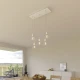 Ορθογώνια Μπάρα Ροζέτα XXL Rose-One με 5 τρύπες, 675 x 225 mm - Λευκό ΜΑΤ Dibond - Creative Cables