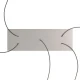 Ορθογώνια Μπάρα Ροζέτα XXL Rose-One με 5 τρύπες, 675 x 225 mm - Νίκελ ΜΑΤ Dibond - Creative Cables