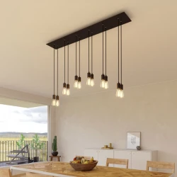 Ορθογώνια Μπάρα Ροζέτα XXL Rose-One με 6 τρύπες, 675 x 225 mm - Μαύρο ΜΑΤ Dibond - Creative Cables
