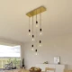 Ορθογώνια Μπάρα Ροζέτα XXL Rose-One με 7 τρύπες, 675 x 225 mm - Χρυσό ΜΑΤ Dibond - Creative Cables