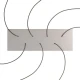 Ορθογώνια Μπάρα Ροζέτα XXL Rose-One με 7 τρύπες, 675 x 225 mm - Νίκελ ΜΑΤ Dibond - Creative Cables
