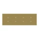Ορθογώνια Μπάρα Ροζέτα XXL Rose-One με 8 τρύπες, 675 x 225 mm - Χρυσό ΜΑΤ Dibond - Creative Cables