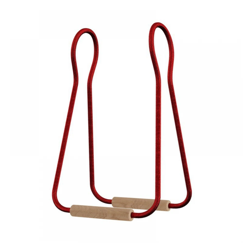 Επιτραπέζιο Φωτιστικό Tache Wood Με Υφασμάτινο Καλώδιο Διακοπτάκι Και Διπολικό Φις Κόκκινο - Creative Cables