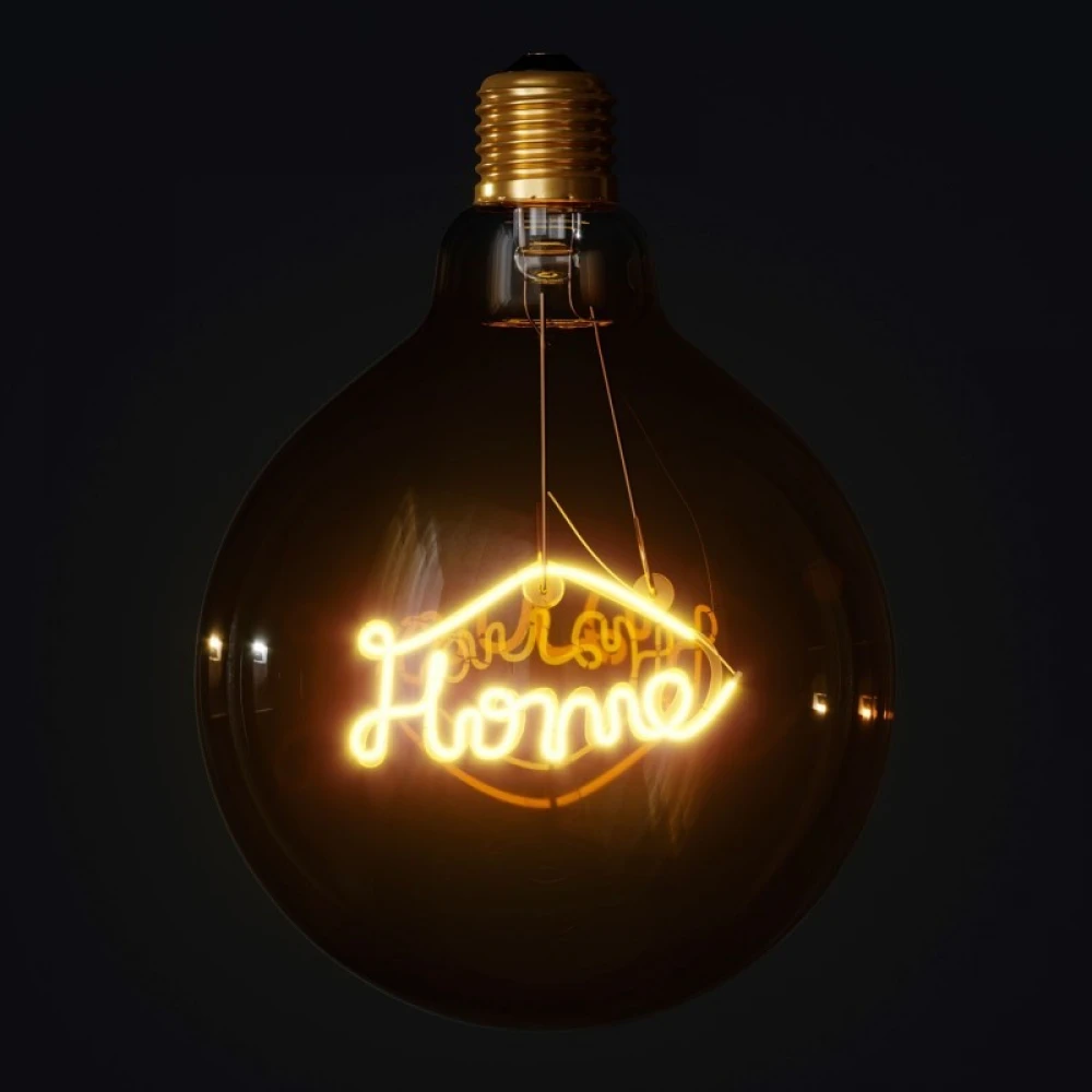 Λαμπτήρας LED Για Κρεμαστό Φωτιστικό - Γλόμπος G125 Filament "Home" Μελί Γυαλί - 4W E27 Διακοσμητικός Vintage 2000K - Creative Cables