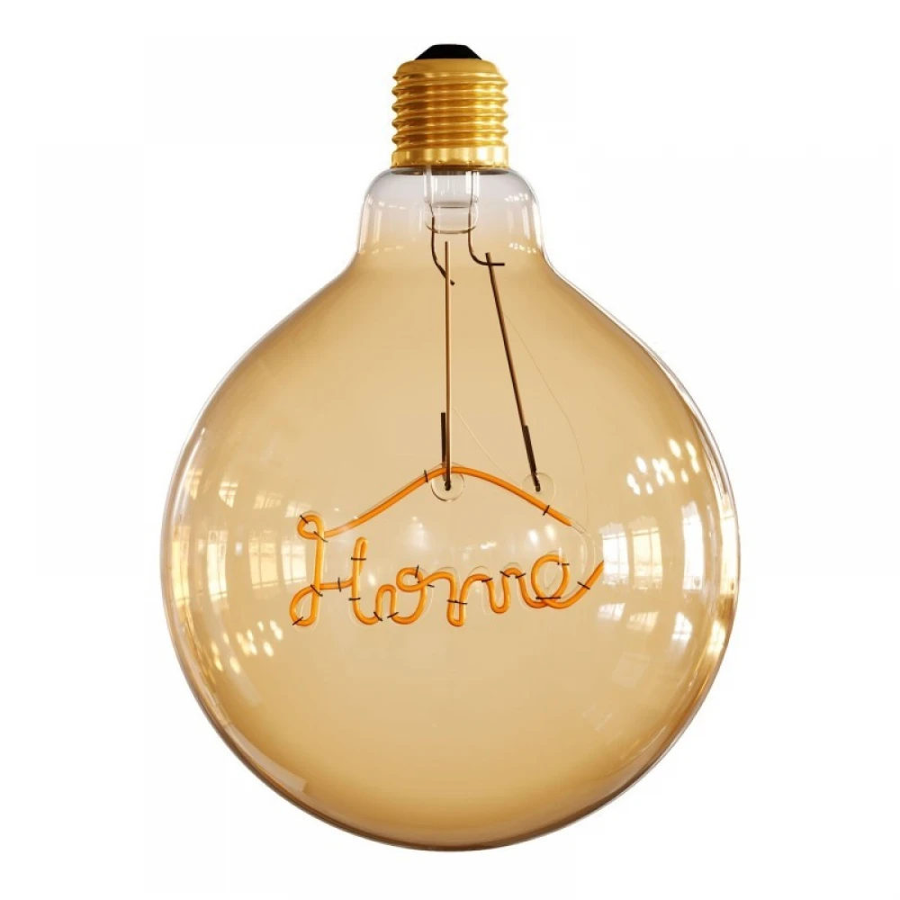 Λαμπτήρας LED Για Κρεμαστό Φωτιστικό - Γλόμπος G125 Filament "Home" Μελί Γυαλί - 4W E27 Διακοσμητικός Vintage 2000K - Creative Cables