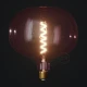 LED Λαμπτήρας Ροζέ (Berry Red) Cobble με Σπιράλ Νήμα Filament 4W 220-240V E27 Dimmable 2200K - Creative Cables