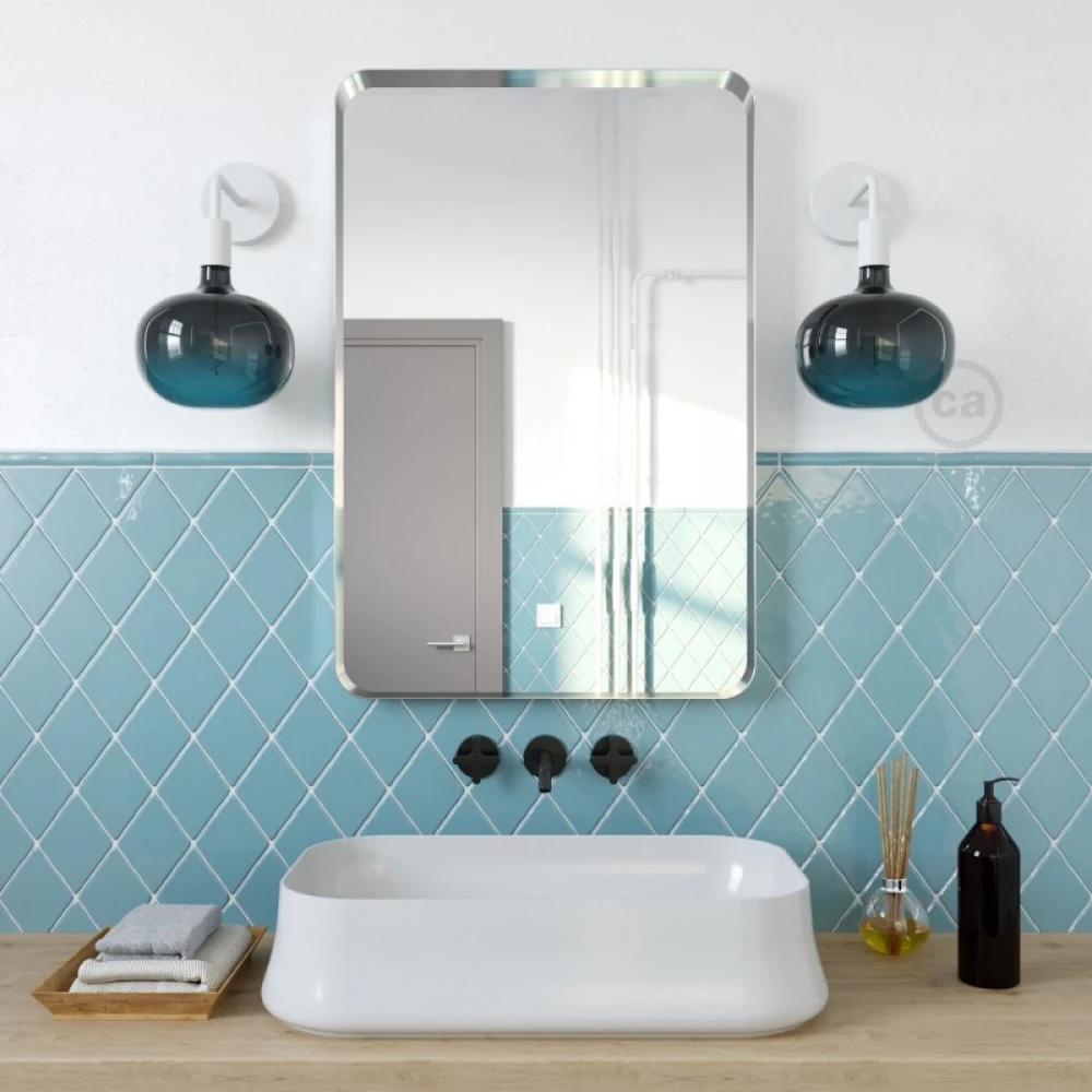 LED Λαμπτήρας Ομίχλη Φυμέ-Μπλε (Dusk) Cobble με Σπιράλ Νήμα Filament 4W 220-240V E27 Dimmable 2200K - Creative Cables