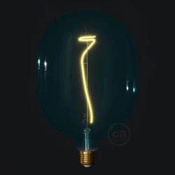 LED Λαμπτήρας Μπλε (Ocean Blue) Egg με Νήμα Άμπελος 4W Filament E27 Dimmable 2200K - Creative Cables