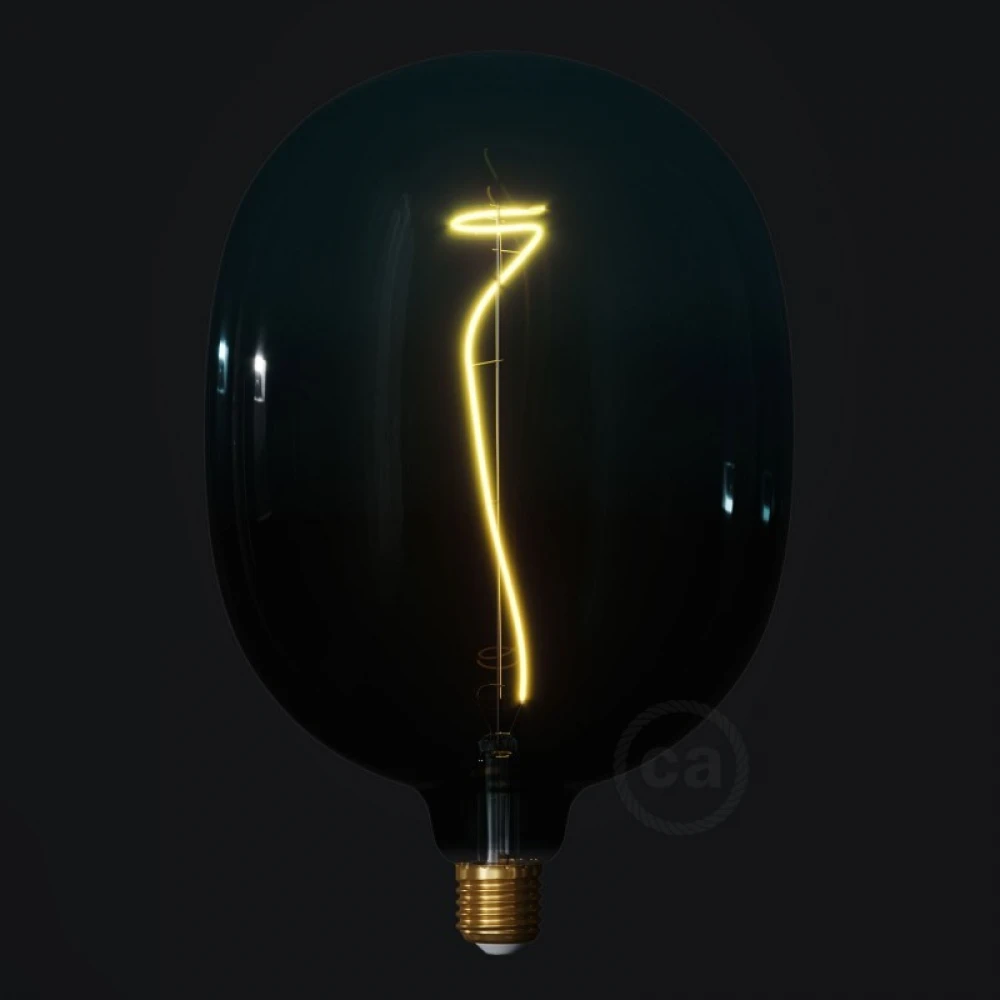 LED Λαμπτήρας Ομίχλη Φυμέ-Μπλε (Dusk) Egg με Νήμα Άμπελος 4W Filament E27 Dimmable 2200K - Creative Cables