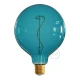 LED Λαμπτήρας Γλόμπος Μπλε (Ocean Blue) G125 με Νήμα Άμπελος 4W Filament E27 Dimmable 2200K - Creative Cables