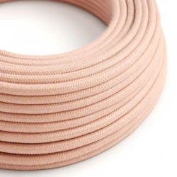 Στρογγυλό Υφασμάτινο Καλώδιο - RX13 Σομόν Creative Cables